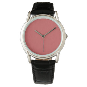 Ruhige und einfache visuelle rote texturierte Hint Armbanduhr