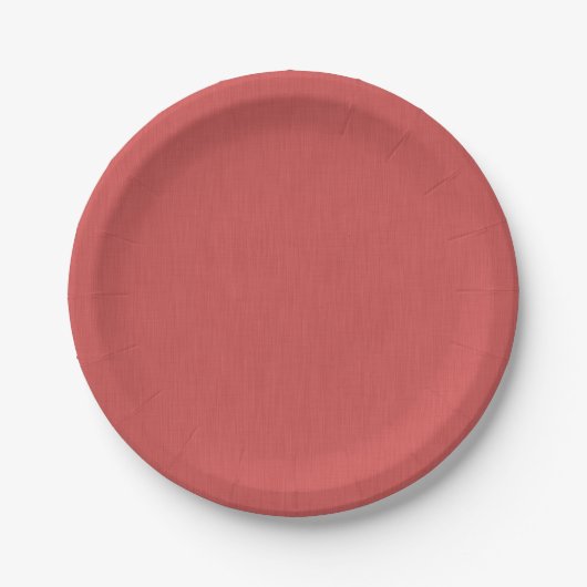 Ruhige und einfache visuelle rote texturierte Hint Pappteller (Vorderseite)