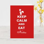 Ruhige und essen Sie Natas Grußkarte behalten Karte (Gelbe Blume)