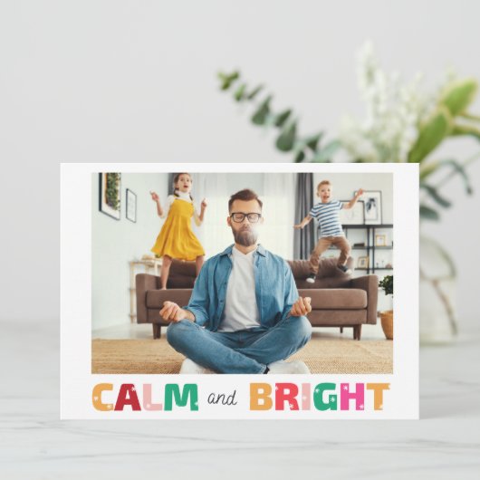 Ruhige und helle Funny Funny Foto Weihnachten (Stehend Vorderseite)