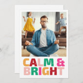 Ruhige und helle Funny Funny Foto Weihnachten (Vorne/Hinten)