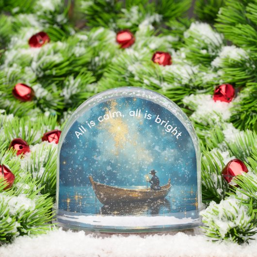 Ruhige und helle Nachtfischer Schneekugeln (Weihnachten)