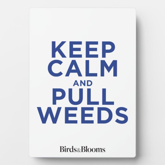 Ruhige und langsame Unkräuter behalten Fotoplatte (Vorderseite)