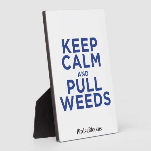 Ruhige und langsame Unkräuter behalten Fotoplatte (Seite)