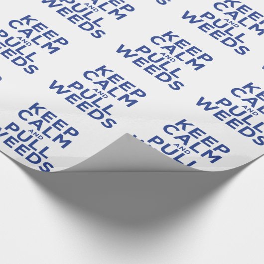 Ruhige und langsame Unkräuter behalten Geschenkpapier (Ecke)