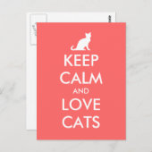 Ruhige und Liebe Katzen nach Karte behalten | Kora (Vorne/Hinten)