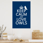 Ruhige und Liebe-Ölen (in beliebiger Farbe) behalt Poster (Küche)