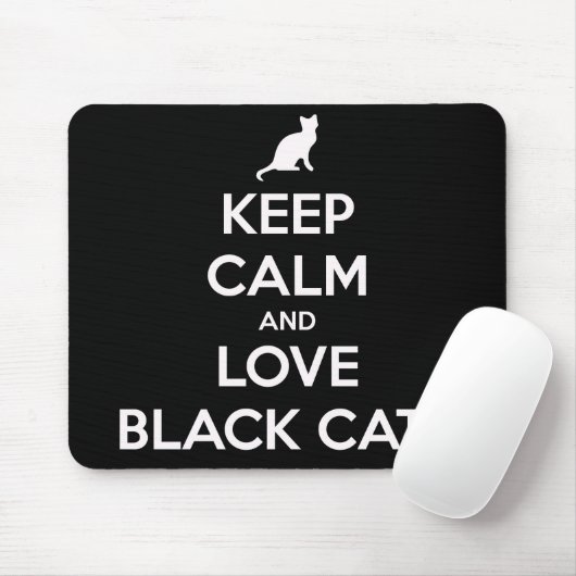 Ruhige und Liebe schwarze Katzen behalten Mousepad (Mit Mouse)