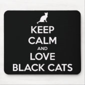 Ruhige und Liebe schwarze Katzen behalten Mousepad (Vorne)