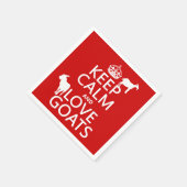 Ruhige und Liebe Ziegen behalten Serviette (Ecke)