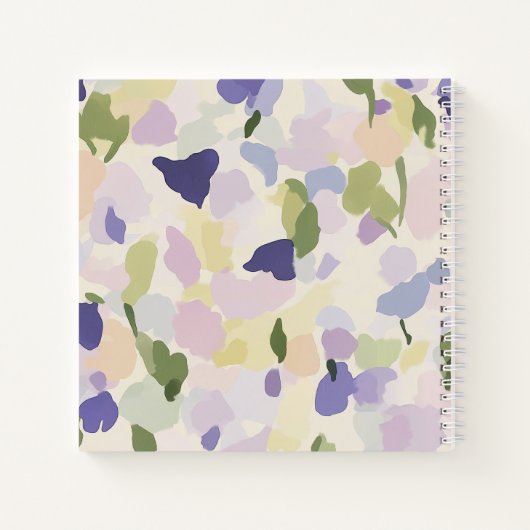 Ruhige und Lila Platterbsen Platz für ein Notebook Notizblock (Rückseite)