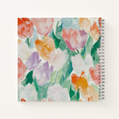 Ruhige und sanfte Tulips Notizblock (Rückseite)