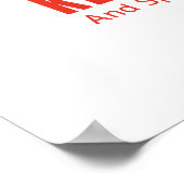 Ruhige und spaghetti-Klemme behalten Poster (Ecke)