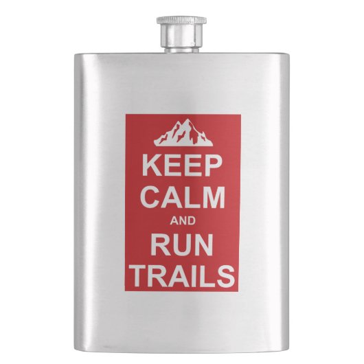 Ruhige und ultra laufende Trails behalten Flachmann (Vorderseite)