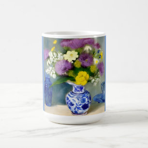 Ruhige Vase der Blume drucken Kaffeetasse