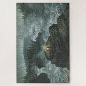 Ruhige Vintage Wasserfall Carl Svante Hallbeck Puzzle (Vertikal)