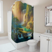 Ruhige Wasserfälle und Serene Lake Duwer Vorhang (Beispiel)