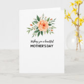 Ruhige Wasserfarbe Muttertagskarte Karte (Gelbe Blume)