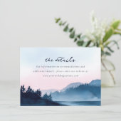 Ruhige Wasserfarbenlandschaft in Pastell Begleitkarte (Stehend Vorderseite)