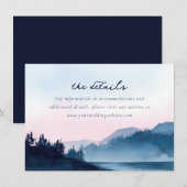 Ruhige Wasserfarbenlandschaft in Pastell Begleitkarte (Vorne/Hinten)