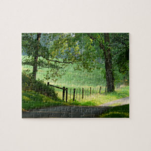 Ruhige Weg-Sommer Landschaft Puzzle