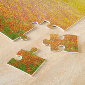 Ruhige Weizenfeld-Szene mit Windmühle Puzzle (Seite)