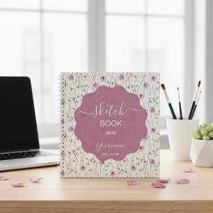 Ruhige Wildblumen Notizblock