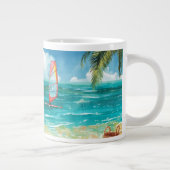 Ruhige Windsurf-Szene Jumbo-Tasse (Rechts)