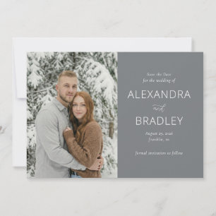 Ruhige Winter-Minimalistische Fotografie Save The Date
