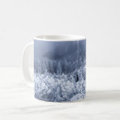 Ruhige Wintergebirge: Foggy Ruhe. Kaffeetasse (Vorderseite Links)