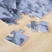 Ruhige Wintergebirge: Foggy Ruhe. Puzzle (Seite)