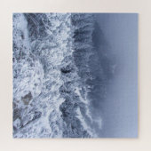 Ruhige Wintergebirge: Foggy Ruhe. Puzzle (Horizontal)