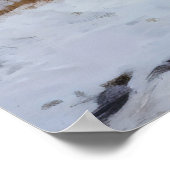 Ruhige Winterlandschaft: Reed Hut an der Ostsee Poster (Ecke)