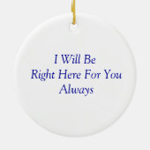 Ruhige Wolf Verzierung Keramik Ornament (Hinten)