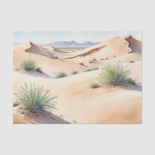Ruhige Wüstenlandschaft mit sanften Dünen Seidenpapier