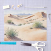 Ruhige Wüstenlandschaft mit sanften Dünen Seidenpapier (Handwerk)