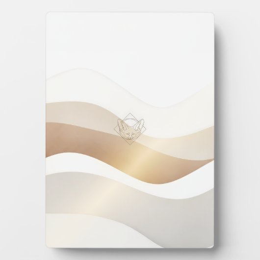 Ruhige Wüstenwellen mit Fennec Essence | Minimal S Fotoplatte (Vorderseite)