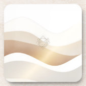 Ruhige Wüstenwellen mit Fennec Essence | Minimal S Getränkeuntersetzer (Vorderseite)