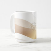 Ruhige Wüstenwellen mit Fennec Essence | Minimal S Kaffeetasse (Vorderseite Links)