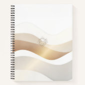 Ruhige Wüstenwellen mit Fennec Essence | Minimal S Notizblock (Vorderseite)