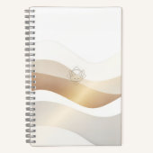 Ruhige Wüstenwellen mit Fennec Essence | Minimal S Notizblock (Vorderseite)