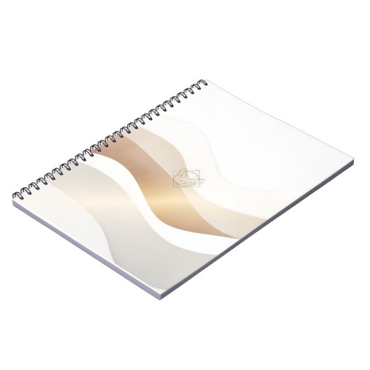 Ruhige Wüstenwellen mit Fennec Essence | Minimal S Notizblock (Linke Seite)