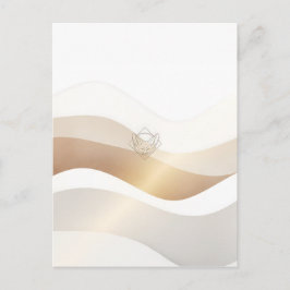 Ruhige Wüstenwellen mit Fennec Essence | Minimal S Postkarte