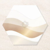 Ruhige Wüstenwellen mit Fennec Essence | Minimal S Untersetzer (Vorderseite)