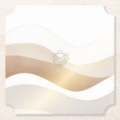 Ruhige Wüstenwellen mit Fennec Essence | Minimal S Untersetzer (Vorderseite)