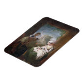 Ruhige Zeit, c.1810 (Öl auf Leinwand) Magnet (Linke Seite)
