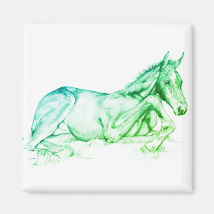 Ruhige Zeit (grün) Magnet