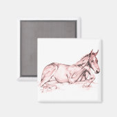 Ruhige Zeit (Lachs) Magnet (Vorderseite/Rückseite)