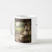 Ruhige Zeit mit Muhammed Mug Kaffeetasse (Vorderseite Links)
