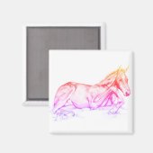 Ruhige Zeit (Regenbogen) Magnet (Vorderseite/Rückseite)